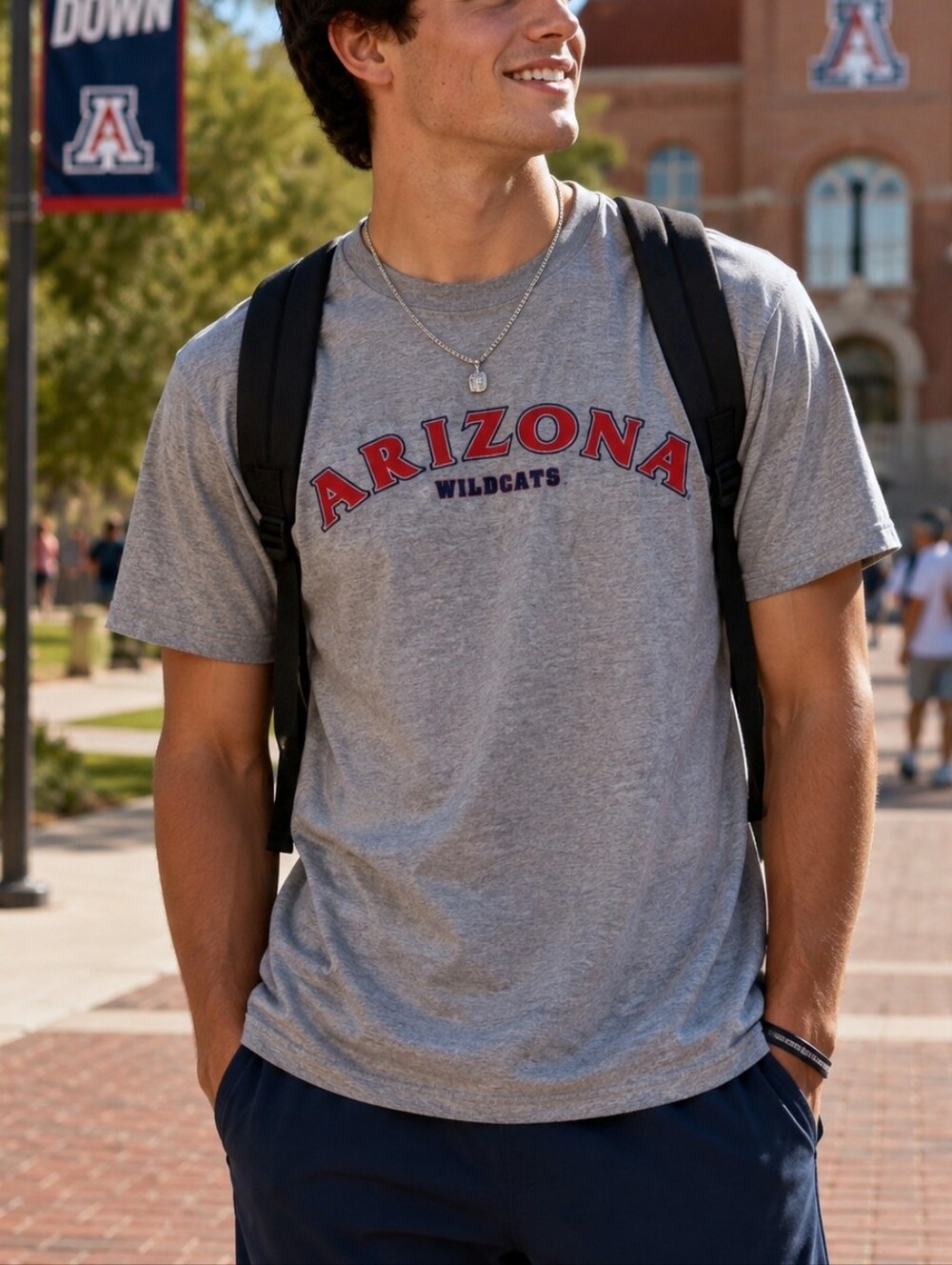 Arizona Wildcats Graphic T-Shirt Men's Size L NCAA College Cotton Tee